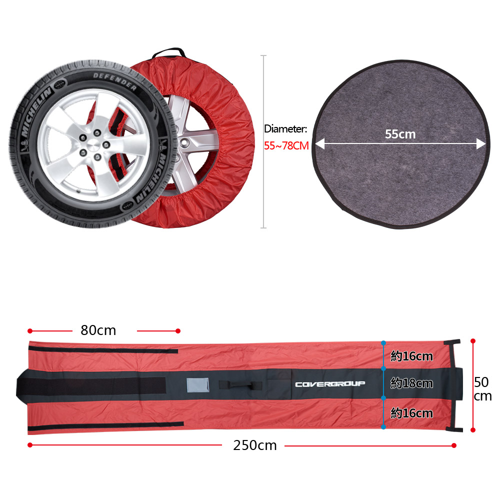 Reifenabdeckung aus Polyester Oxford 600D+210D