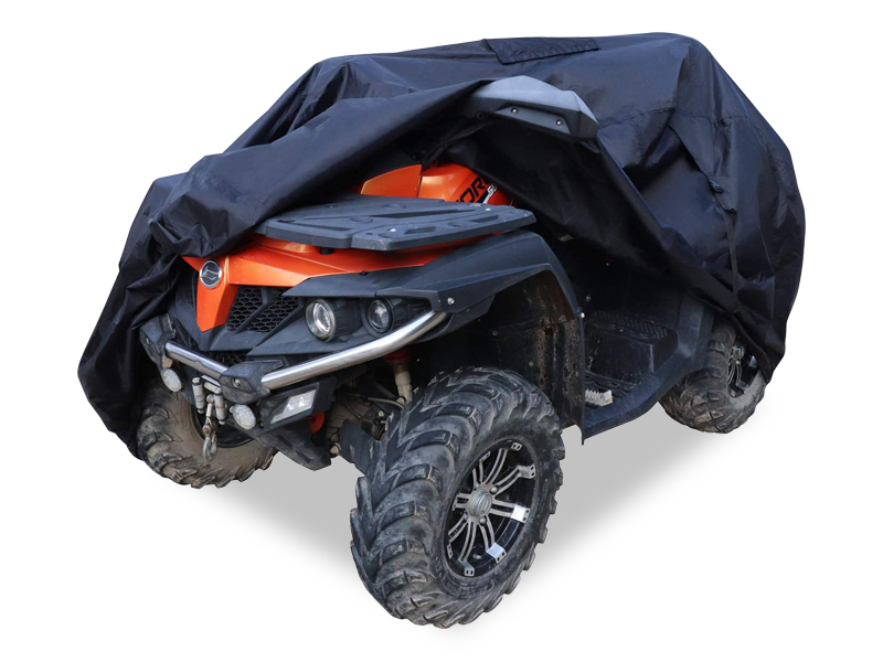 Komplett schwarze wasserdichte S/M/L/XL 210D/420D ATV-Abdeckung